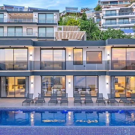 Akbel 5 Bedroom Seaview With Private Pool Hot Tub Kalkan