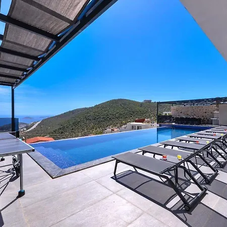 Akbel 5 Bedroom Seaview With Private Pool Hot Tub Villa Kalkan