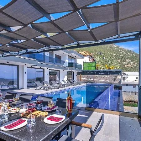 Villa Akbel 5 Bedroom Seaview With Private Pool Hot Tub Kalkan