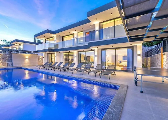 Akbel 5 Bedroom Seaview With Private Pool Hot Tub 别墅 *