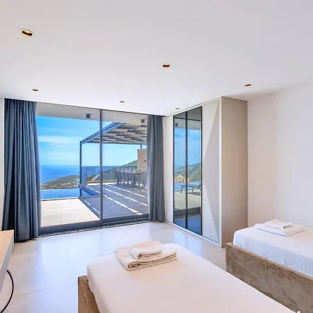 Akbel 5 Bedroom Seaview With Private Pool Hot Tub * Kalkan